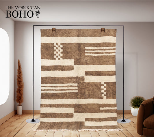 Medina - Luxury Beni Ourain Rug (Beige-Brown)