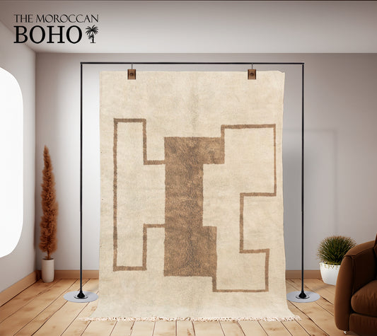 Quest - Luxury Beni Ourain Rug (Beige-Brown)