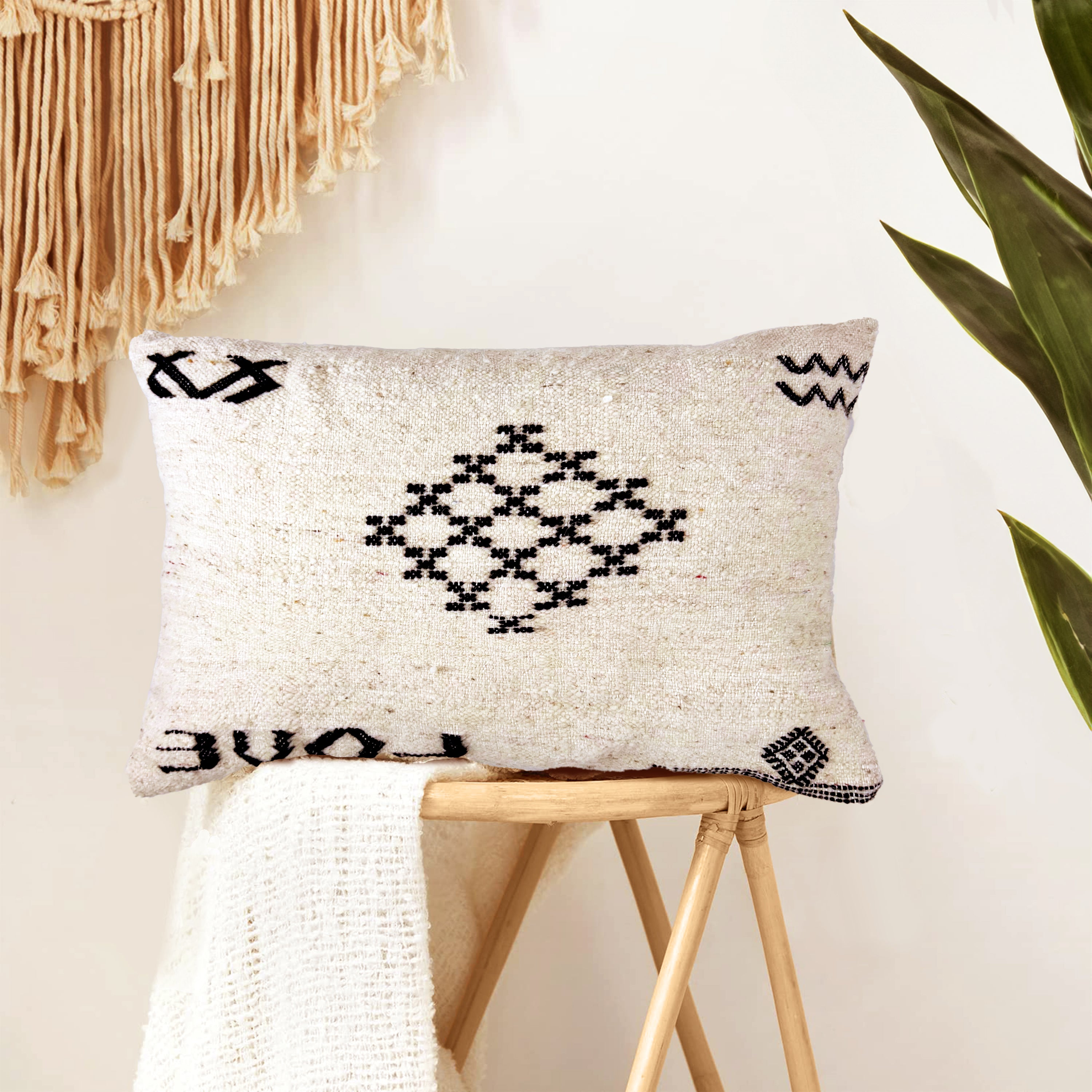 Berber Kilim Throw Pillow cover Handmade